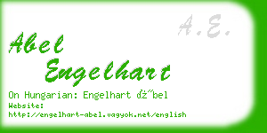 abel engelhart business card